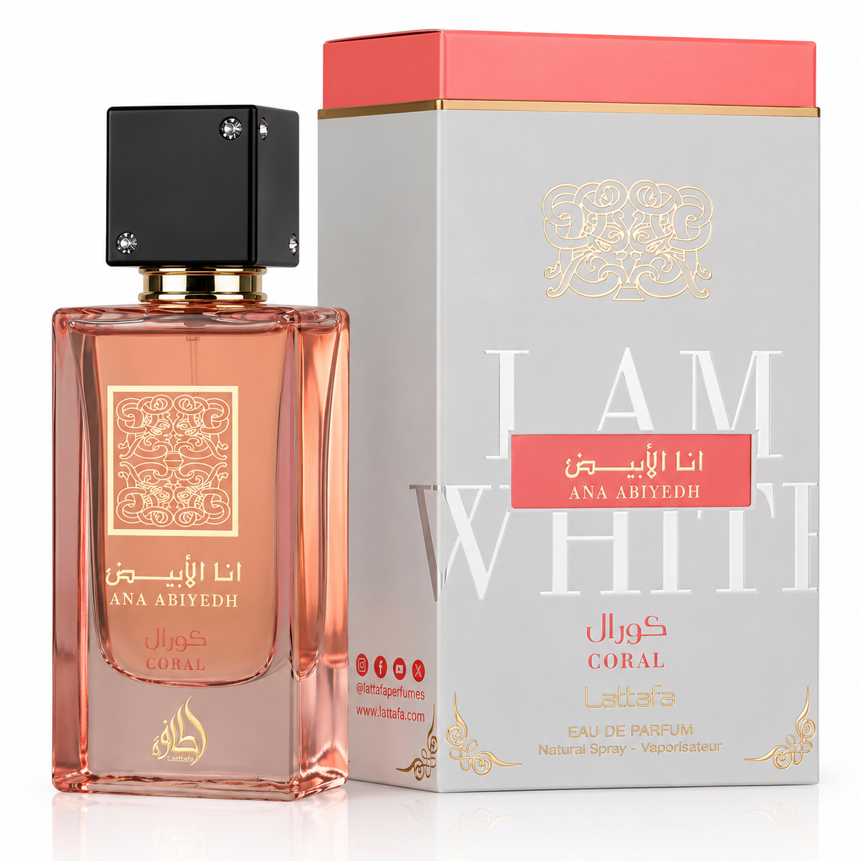 Ana Abiyedh Coral Lattafa – Eau de Parfum Homme et Femme 60ml